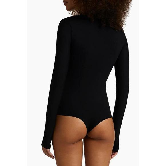 Commando Black Neoprene Bodysuit Turtleneck XS Extra Small - Picture 2 of 2